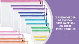 Classroom Deal of the Day: Get 18 of These Teacher-Favorite Mesh Pouches For Less Than $13