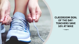 Classroom Deal of the Day: Teachers Save 10% at Nike