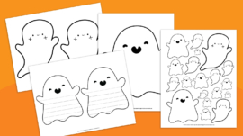 Free Printable Ghost Template for Spooky Fun