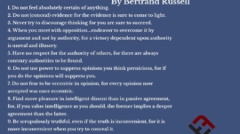 Bertrand Russell’s 10 Essential Rules Of Critical Thinking