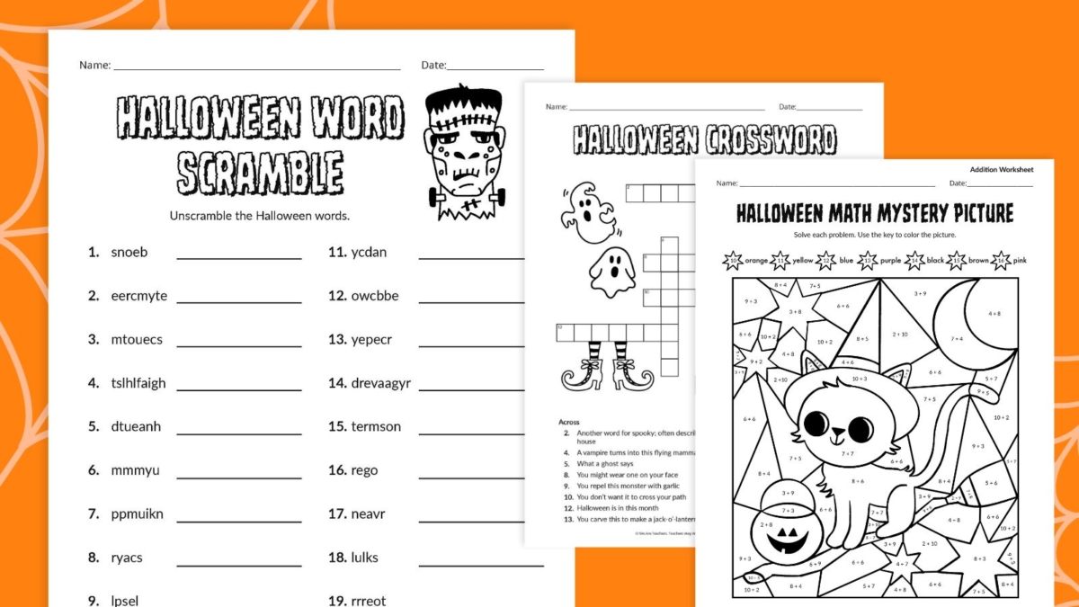 Get Our Super-Spooky Mega Bundle of Halloween Worksheets