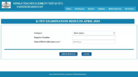 KTET 2024 Results Declared at ktet.kerala.gov.in: Check Direct Link Here