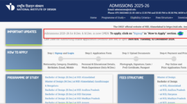 NID DAT 2025 registration process begins: Check direct link here