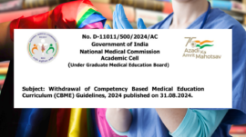 National Medical Commission cancels regressive CBME Guidelines, revised framework to be released in due course: Official Notice