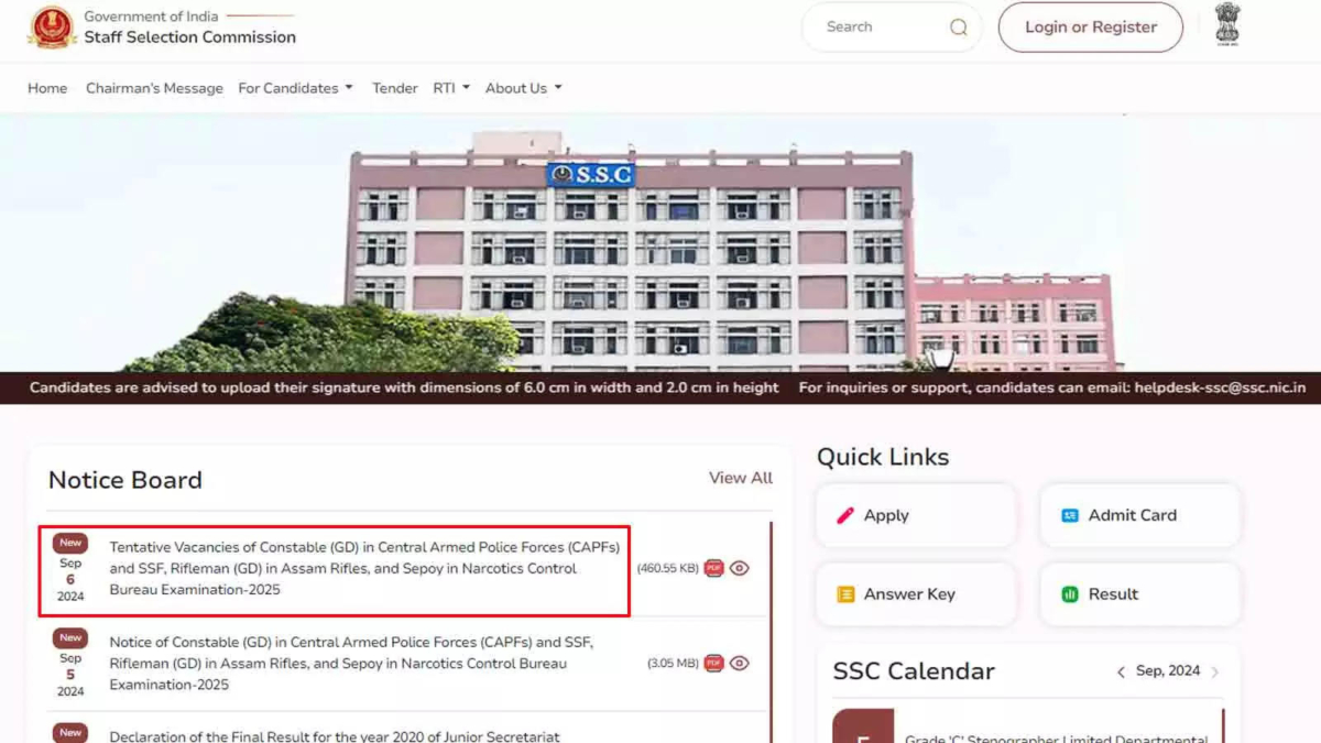 SSC GD Constable Recruitment 2025: Detailed State-Wise Information Shows Lion’s Share for UP, Assam, Bihar