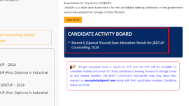 JEECUP Counselling 2024 Round 6 seat allotment result for UPJEE out at jeecup.admissions.nic.in: Direct link to download here