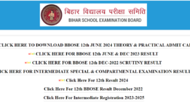 BBOSE Bihar Board Open School June Admit Card 2024 released: Steps to check