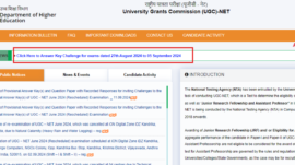 UGC NET provisional answer key 2024 released for exam held from August 27 to September 5, check direct link here