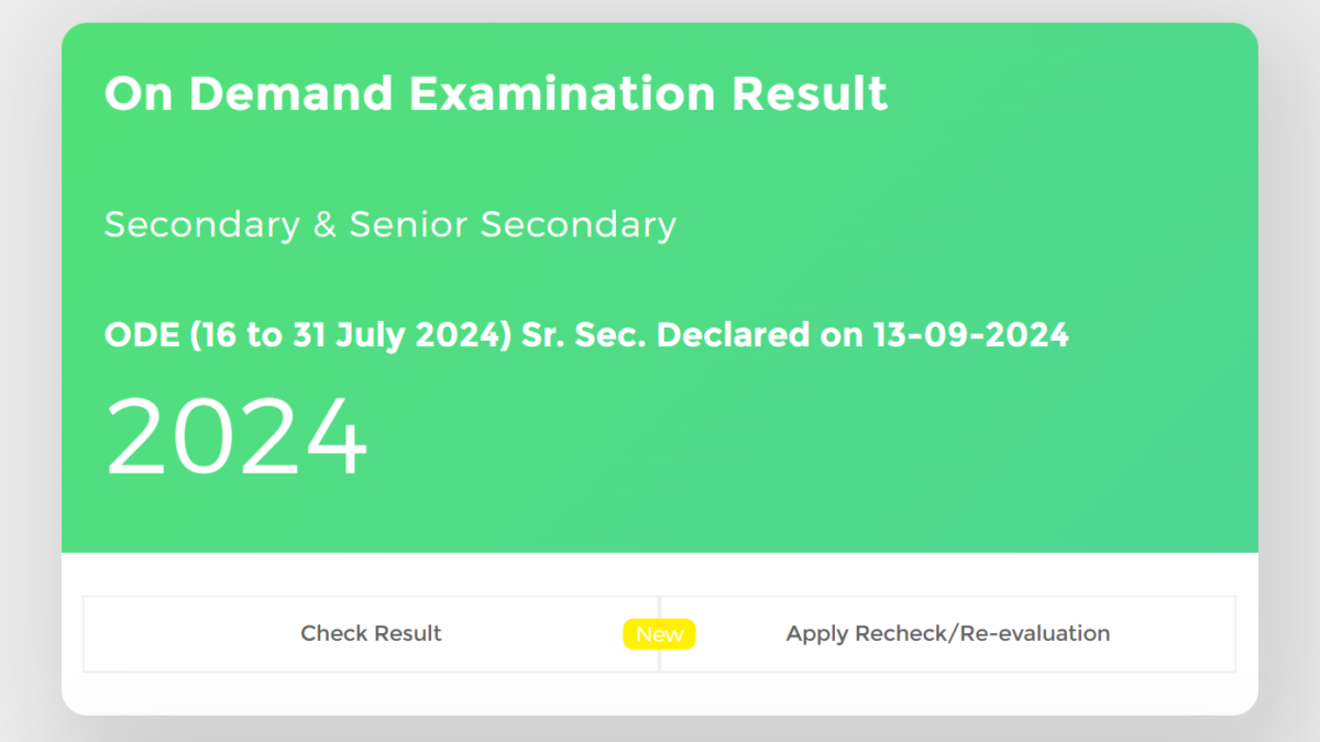 NIOS ODE Class 10, 12 result 2024 declared for on-demand exams at results.nios.ac.in: Direct link and other details here