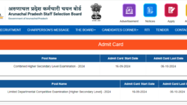 APSSB CHSL 2024 admit card released: Check direct link here