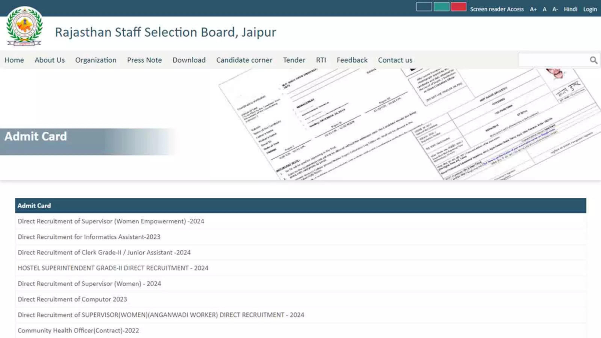 RSMSSB CET 2024 Admit Cards Out Tomorrow: Record 13 Lakh Candidates to Appear