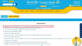 Canara Bank Recruitment 2024: Application For 3000 Apprenticeship Posts To Begin On Sept 21