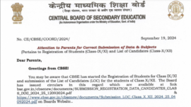 CBSE issues important notice for parents on the correct submission of students' registration data; check details here