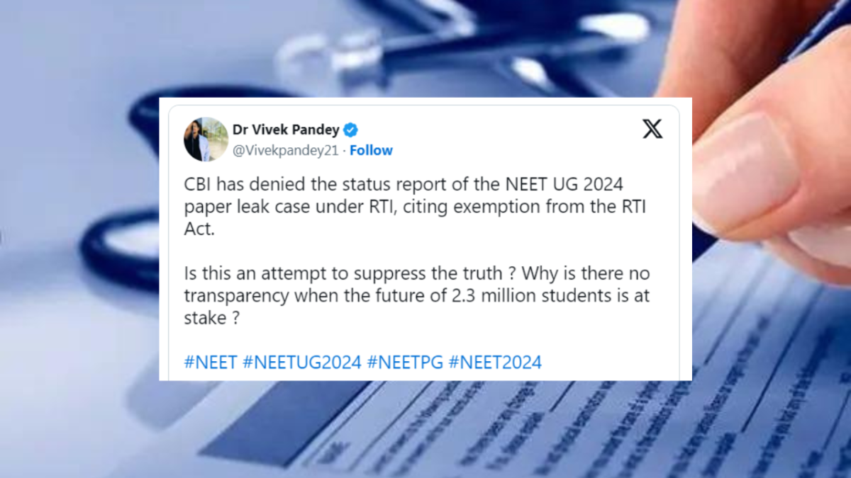 NEET UG paper leak case: CBI refuses to disclose information citing RTI exemption, here's why this defence misses the mark on transparency