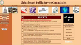 Chhattisgarh PSC Mains Results Announced at psc.cg.gov.in: 703 Candidates Qualify for Interview Stage, Check Direct Link Here