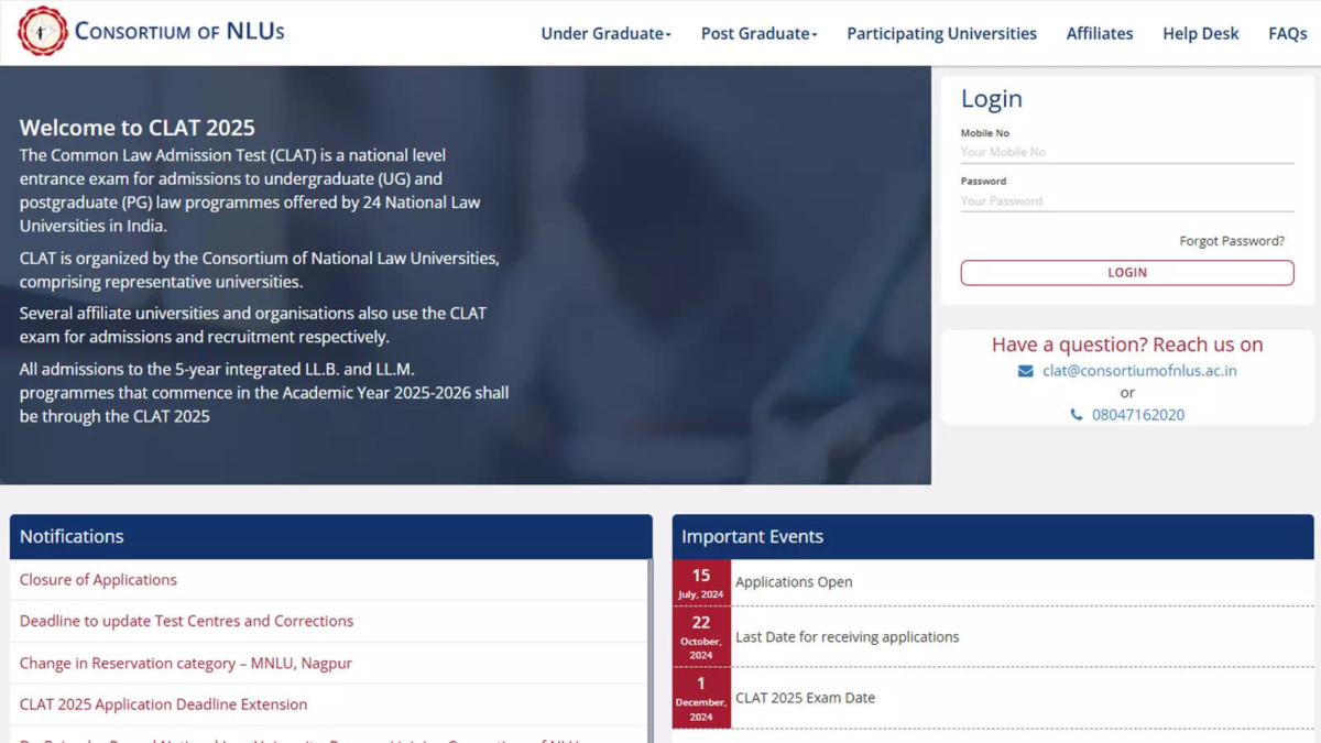 CLAT 2025 correction facility ends today; how to update the test location preferences