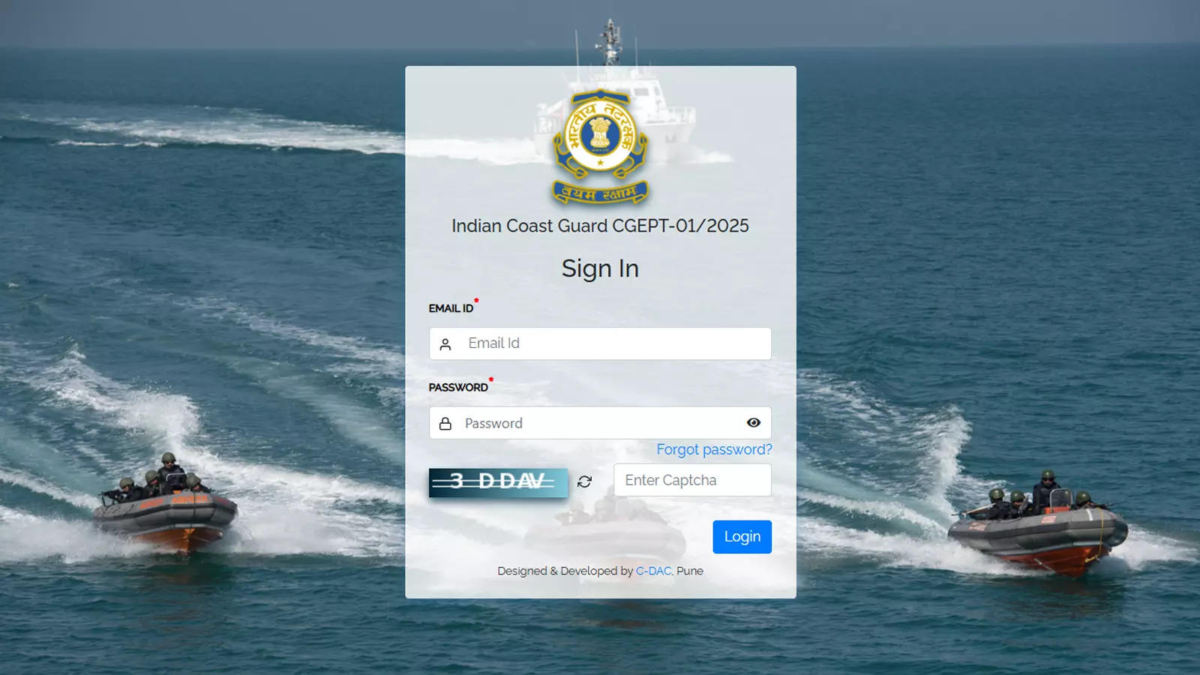 Join Indian Coast Guard: ICG Coast Guard Yantrik and Navik admit card for CGEPT 01/2025 released – Download here