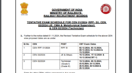 RRB RPF SI, Technician and JE exam dates 2024 revised again: Check new timetable here