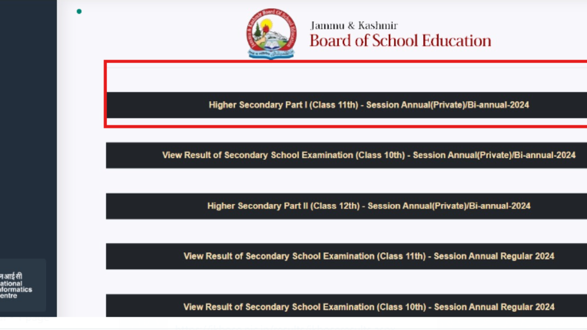 JKBOSE 11th result 2024 released for Private, Bi-annual, exams: Direct link to download scorecards here