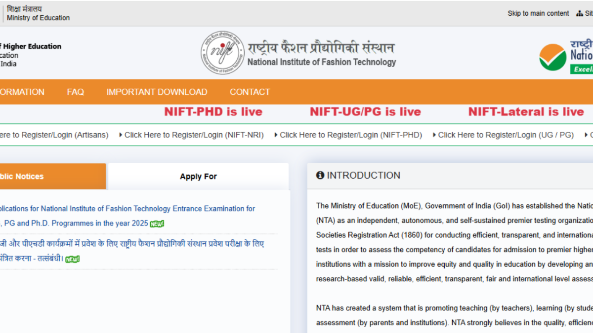 NIFT 2025 entrance exam on February 9, registration process begins: Check direct link here