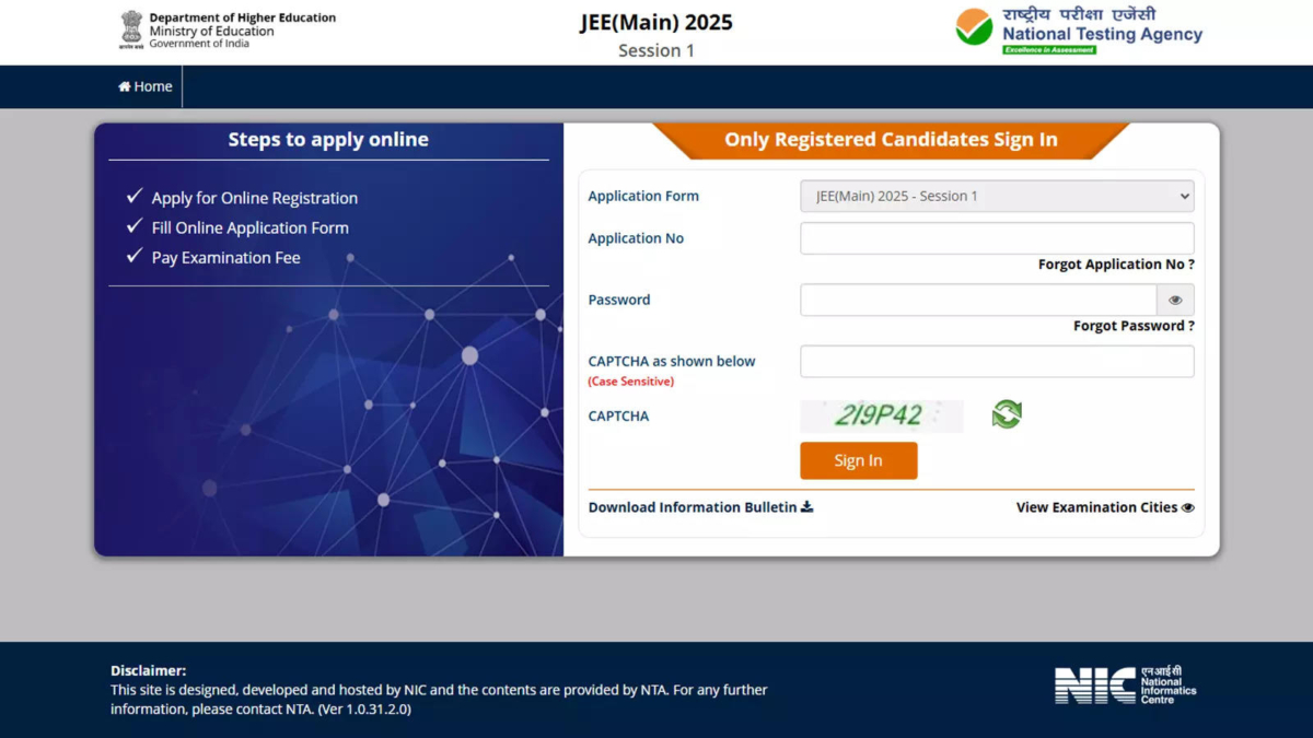 JEE Main 2025 Application Form Correction Window Now Open at jeemain.nta.nic.in: Check Direct Link and Steps