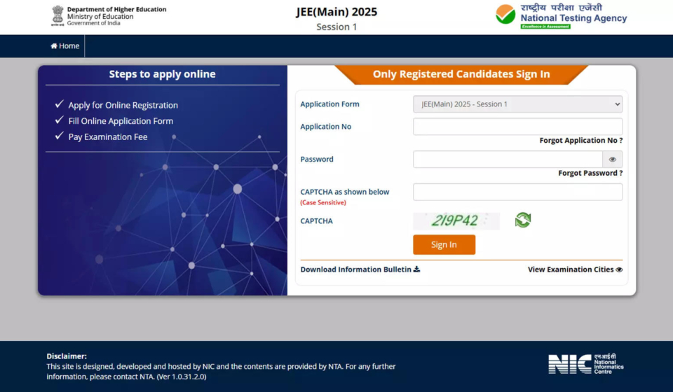 JEE Main 2025 Application Form Correction Window Now Open at jeemain.nta.nic.in: Check Direct Link and Steps