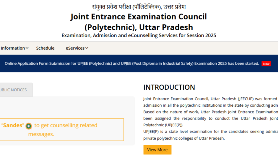 JEECUP 2025 registration begins: Check direct link here