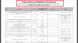 WBPSC Recruitment Exam Calendar 2025 out: Check schedule for important exams here