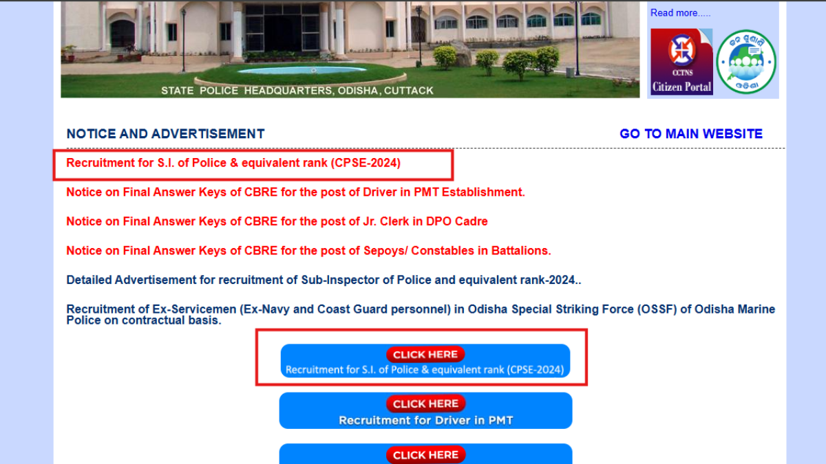 Odisha Police SI 2025 registration window opens: Check direct link to apply now