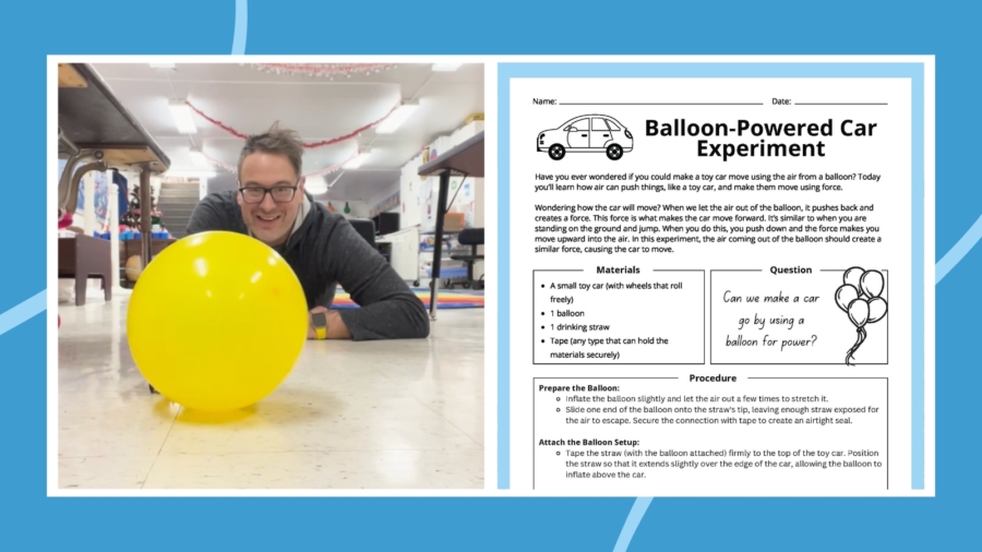 Balloon-Powered Car Experiment: How-To Plus Free Worksheet