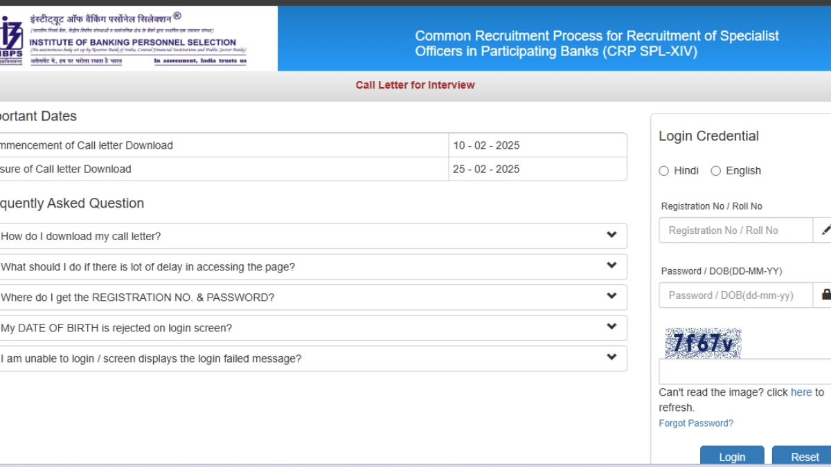 IBPS SO interview call letter 2024 released: Direct link to download here