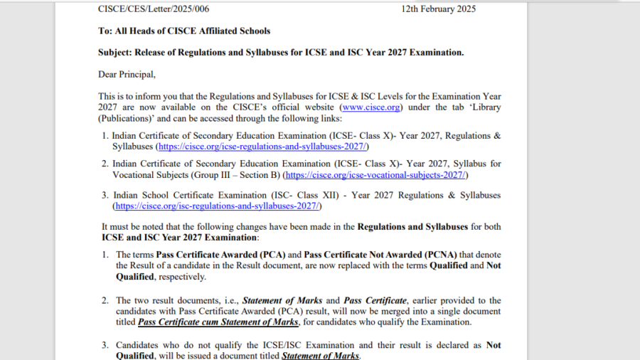 CISCE announces major reforms for ISC exams from 2027: Check details here