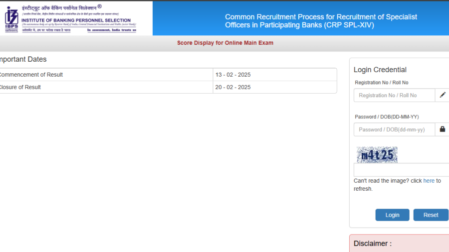 IBPS SO 2025 Mains scorecards released: Direct link to download here